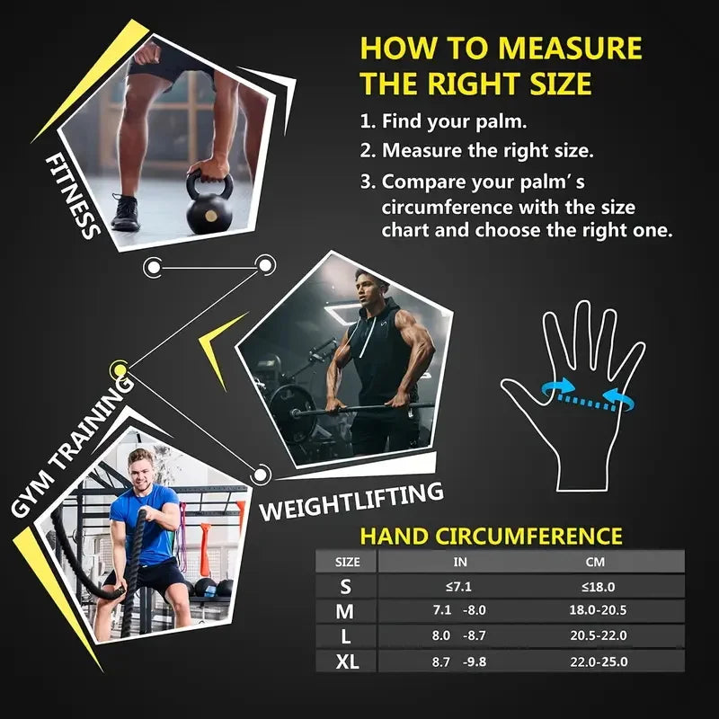 Gym Weightlifting Gloves with Wrist Support | Men & Women