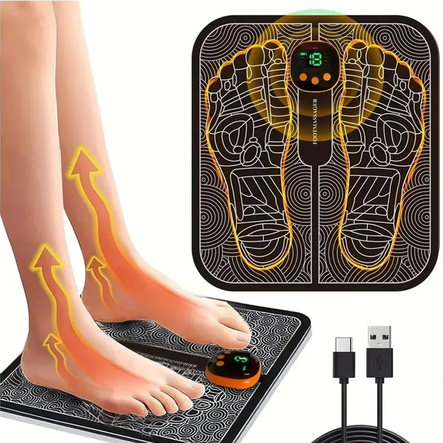 Foot & Back Massager with LCD Display & Remote | Wellness-Whirl