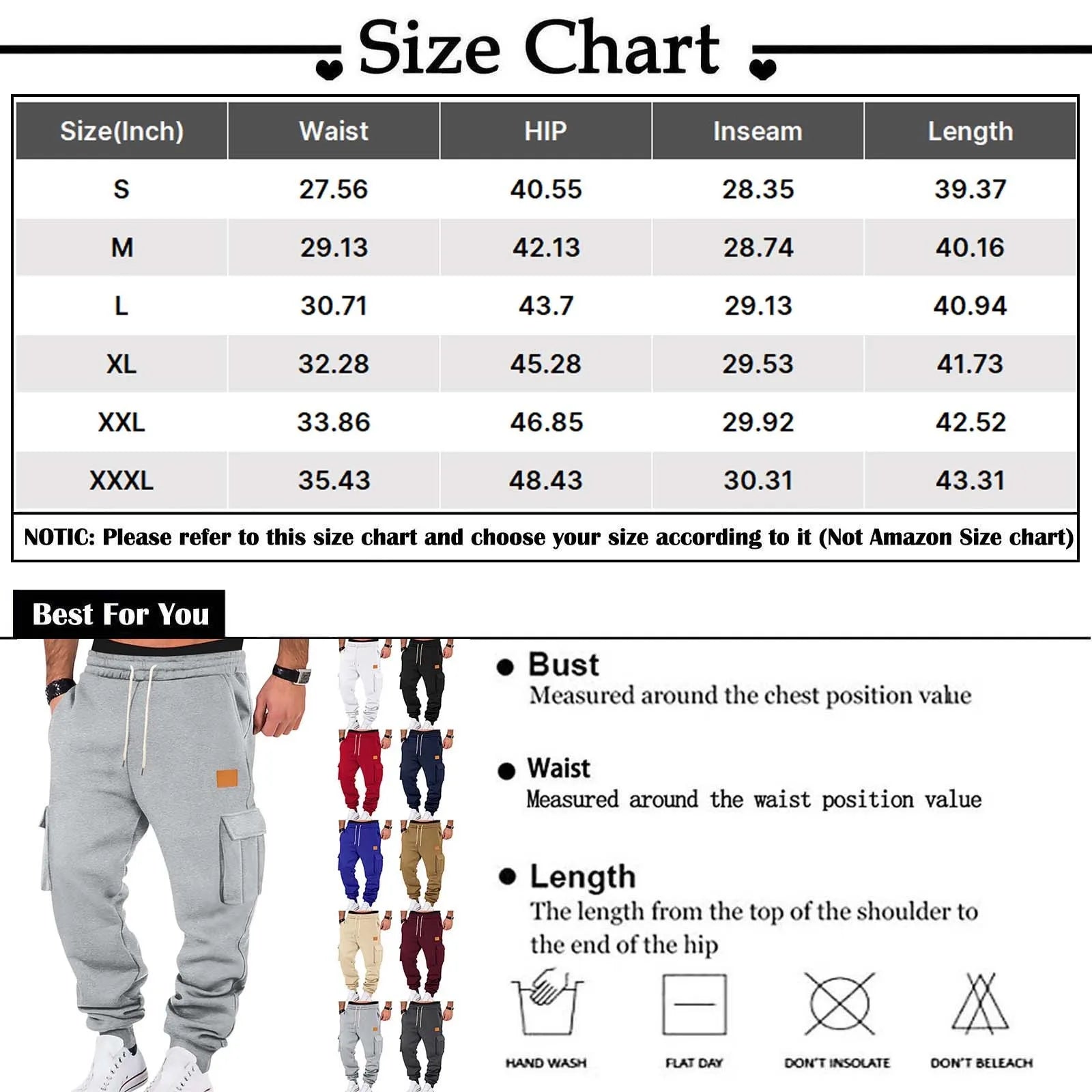 Men's Casual Cargo Pants | Loose Baggy Multi-Pocket Sweatpants – Wellness-Whirl