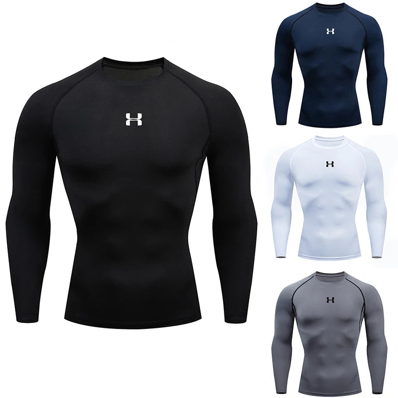 Men's Long Sleeve Compression Running Shirt