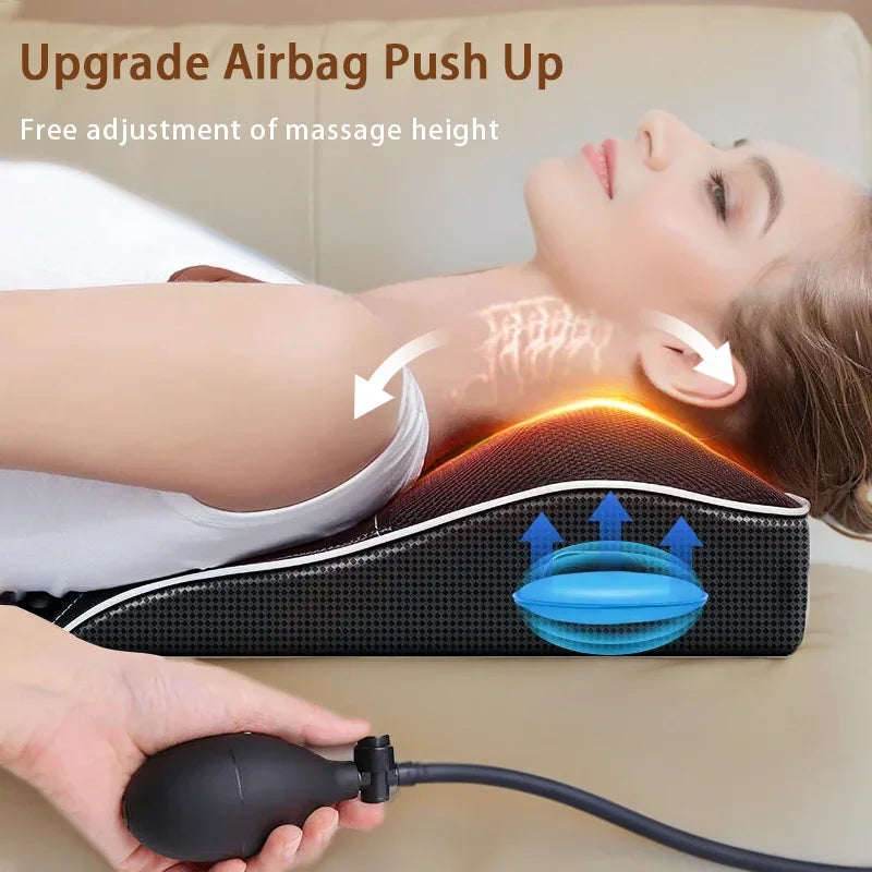 Electric Cervical Massage Pillow | Heated Kneading for Neck, Back & Shoulder – Wellness-Whirl