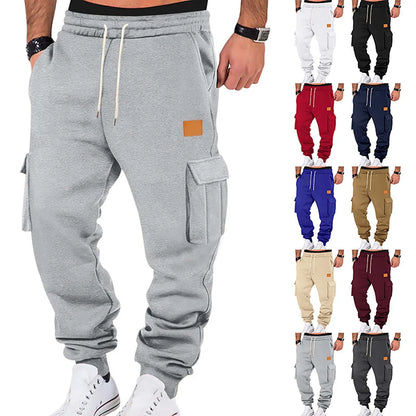 Men's Casual Cargo Pants | Loose Baggy Multi-Pocket Sweatpants – Wellness-Whirl