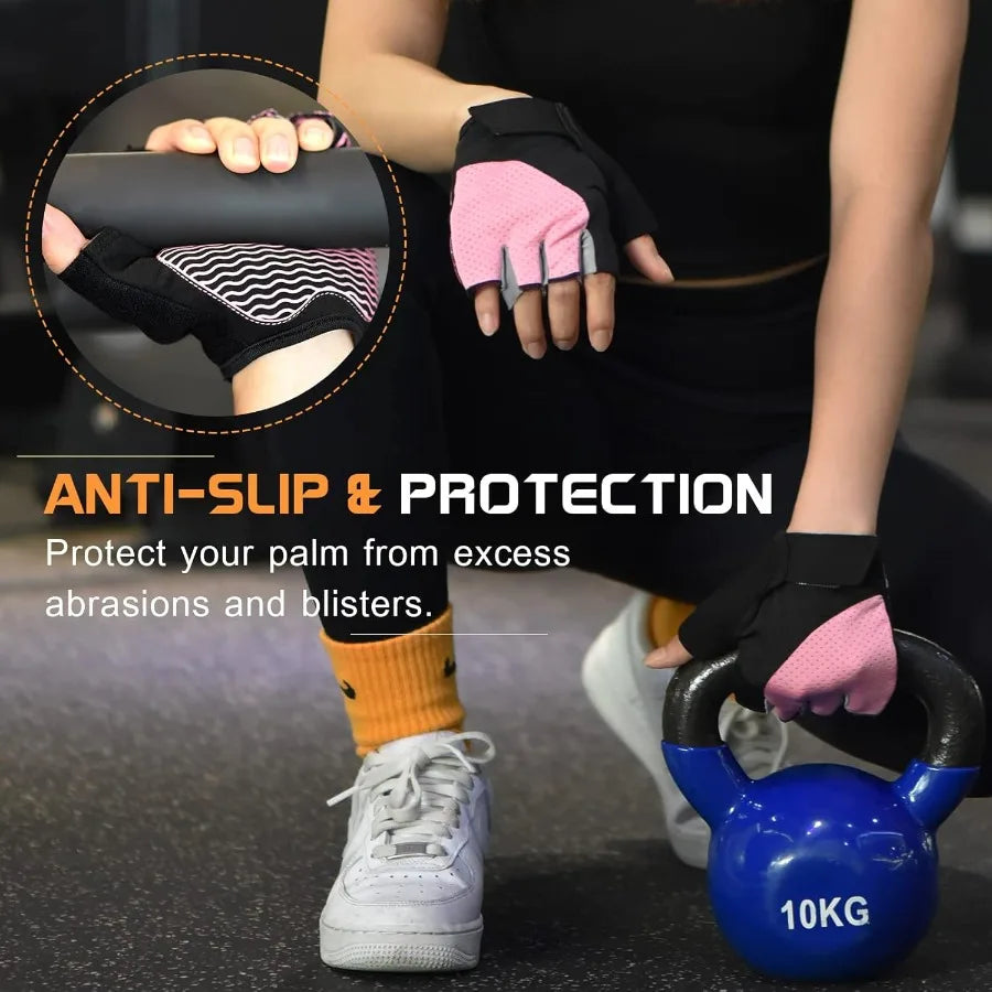 Fingerless Breathable Workout Gloves for Weightlifting Cycling Running and Outdoor Sports Enhanced Grip and Ventilation for Max