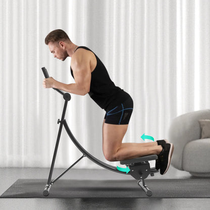 Foldable Ab Machine | 0-180° Rotation LED Display Home Gym Core Trainer – Wellness-Whirl