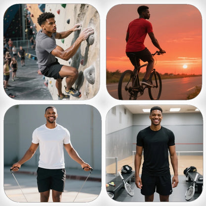 Men's Quick-Dry Sport Shirts 5-Pack | Breathable Athletic Training Tees – Wellness-Whirl