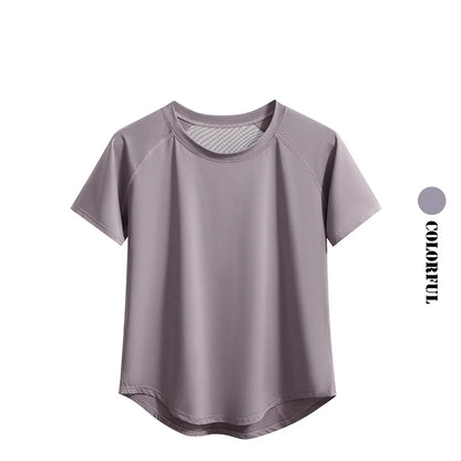 2pcs Yoga Set Women Summer Sports Suit 2 Piece Sportswear Outfits Female Short Sleeve Fitness Tops Running Shorts Sets New