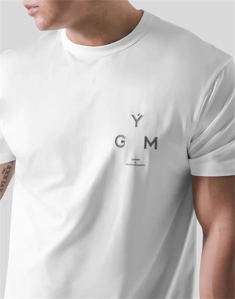 Men's Cotton Gym T-Shirt | Fitness Bodybuilding Tee