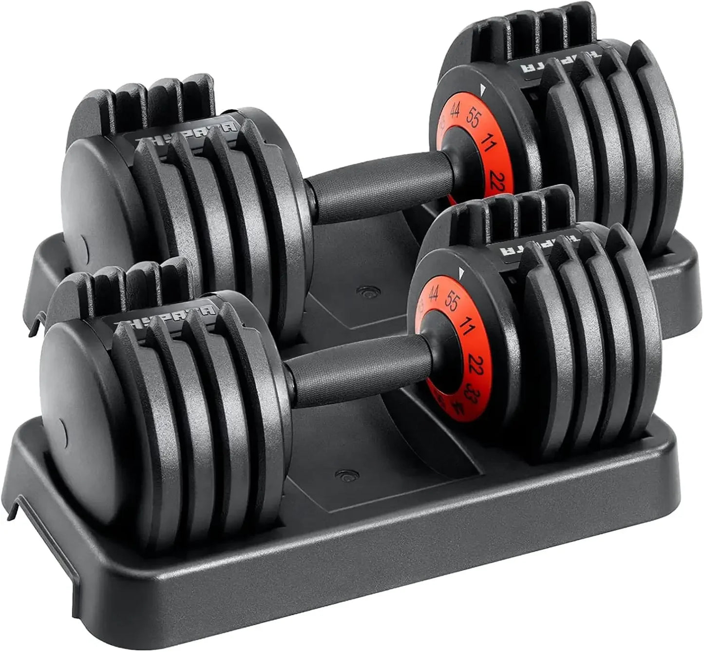 25/55 lbs Pair Adjustable Dumbbell Set, for Men and Women in Home
