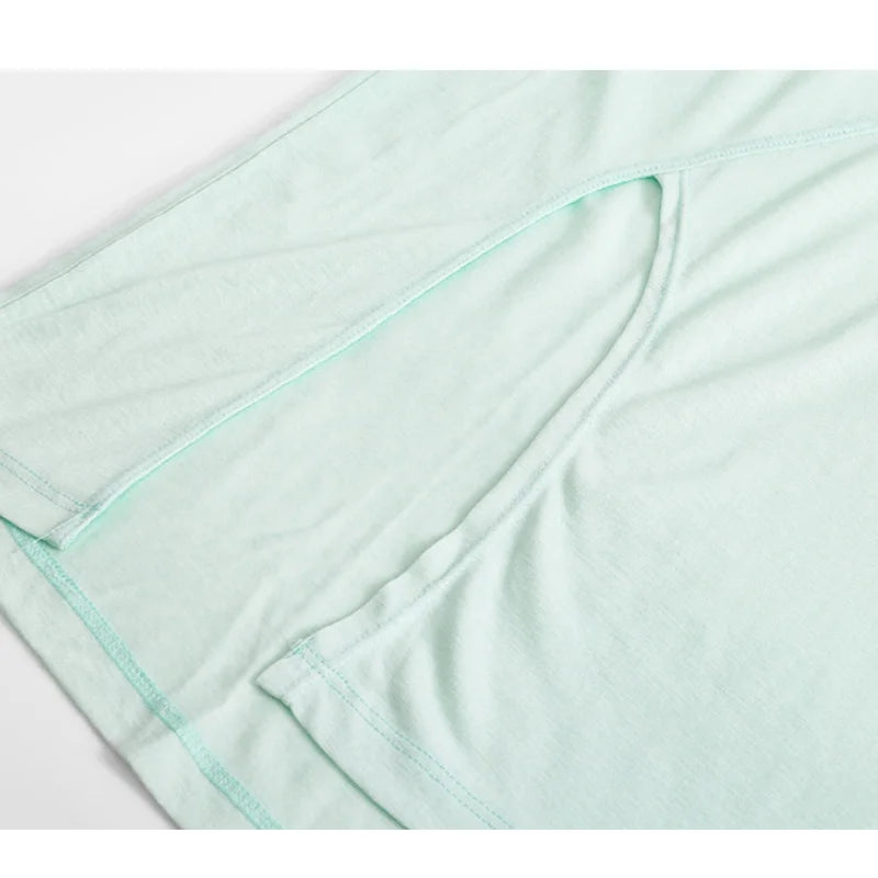 Women Thin Summer Yoga Shirts Loose Fit Breathable Workout Tops with Side Slits Lightweight Running Sport Tee Athletic Wear