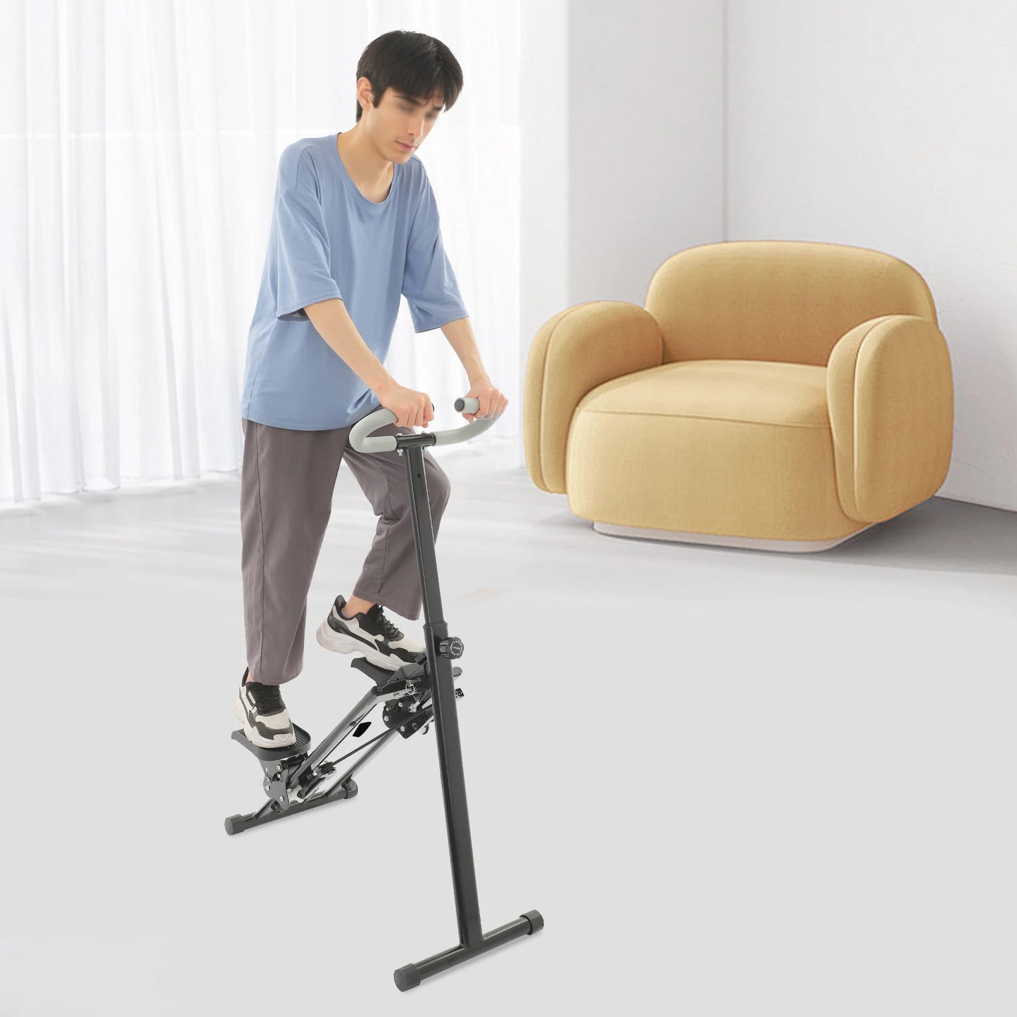 Stair Stepper, Foldable ,with LCD Monitor for Home Full Body Workout