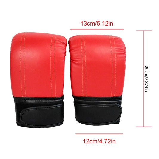 Adults Women Men Boxing Gloves Sanda Gloves Unisex Boxing Training Exercise PU Leather Gloves Sports Protection Mitts